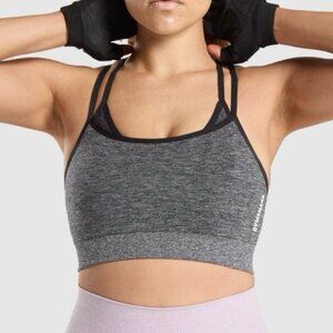 Gymshark Adapt Gray Marl Seamless Sports Bra Women’s Size Small